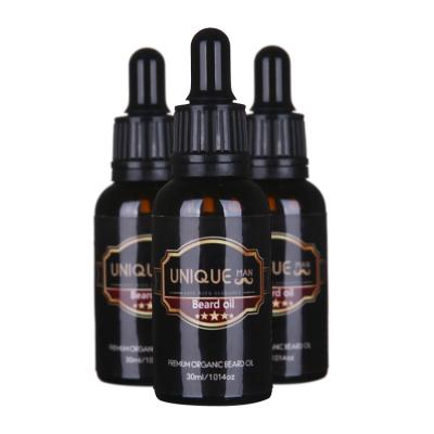 China Beard Grow Unique OEM Men Beard Care Drop Glass Bottle Beard Care Man Beard Growth Oil for sale