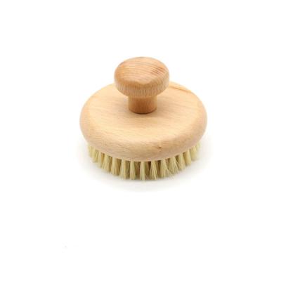 China Whole Body Private Label Natural Eco Friendly Sisal Bristle Wooden Bath Brush for sale