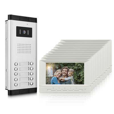 China Video intercom Good quality 10 unit apartment  Video  Doorphone intercom Door Camera Video Doorbell Door Phone Kits Wired Video Intercom System for sale