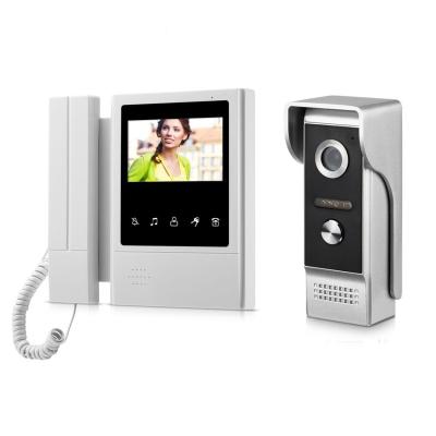 China Unlock 4 wire video door phone doorbell camera video intercom system intercom video for sale