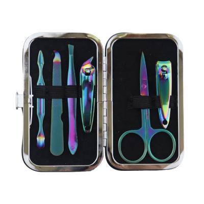 China DIY Nails 6 PCS High Quality Professional Pedicure Tools Stainless Steel Nail Manicure Set for sale