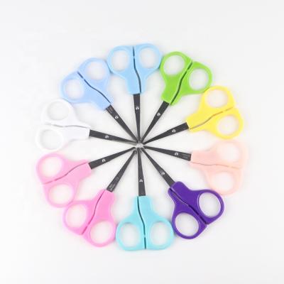 China Embroidery Scissors Cutting Tool Stainless Steel Edge Embroidery Metal Color Handle Blade Material For Vibrissa Rhinothrix Plastic Scissors for sale