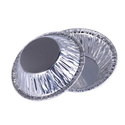 China Recycle Tart Aluminum Foil Container Egg Mold Aluminum Foil Tray For Cake Baking for sale