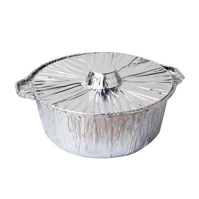 China Eco-friendly Aluminum Foil Disposable Pot Materia ISO TUV Certificate Large Cooking Pots For Sale for sale