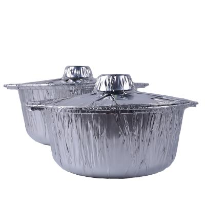 China Two Healthy Designs High Quality Disposable Aluminum Molds Cooking Pot With Lids for sale