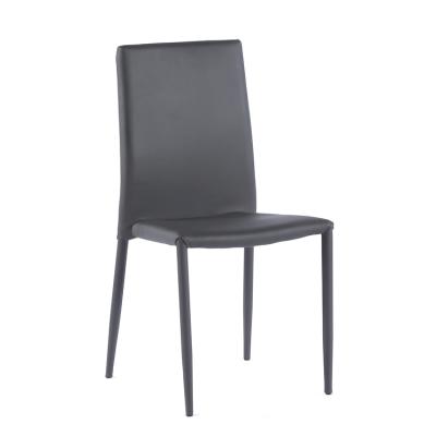 China Classic PU Leather Restaurant Chair Modern Design Style High Back Design Dining Chair for sale