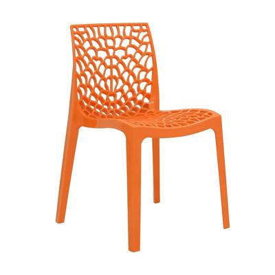 China Modern design factory direct sale home furniture comfortable full back pp nordic plastic dining chair for sale