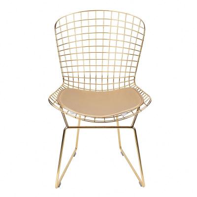 China Comfortable Good Quality Cheap Price Cafe Shop Garden Restaurant Wrought Iron Chair for sale