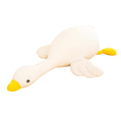 China Hot Selling Toy Cute White Goose Pillow Doll Plush Toy Large Lying Down Pillow Stuffed Animal Toy Super Soft Animal Toy for sale