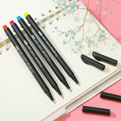 China Planner's Fine Art Drawing Fineliner Pen Set of 12 -100 Colored Pens Fine Point Markers for Writing Brush - 0.6mm for sale