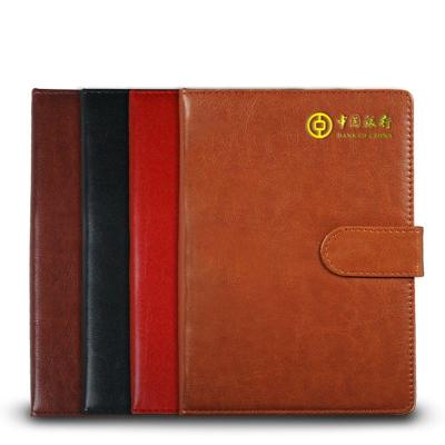 China Self Adhesive PU Cover Luxury Soft Leather Diary Personalized Notebook for sale