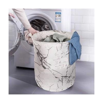 China Minimalist High Quality Inner Layer Pe Waterproof Eco-Friendly Folded Laundry Basket Storage for sale