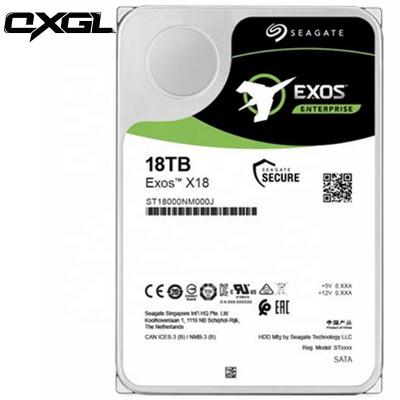 China Original Factory Enterprise ST18000NM000J Exos X18 18TB 7200RPM SATA 6Gbps 256MB Cache Hdd (512e 4Kn) 3.5 Inch Internal Hard Drive for sale