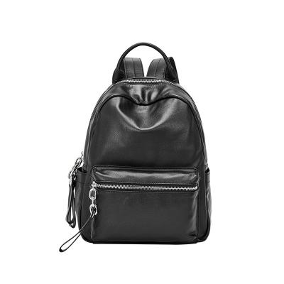 China Large Capacity Waterproof Travel Backpack Women Backpack Female Genuine Leather Bags for sale