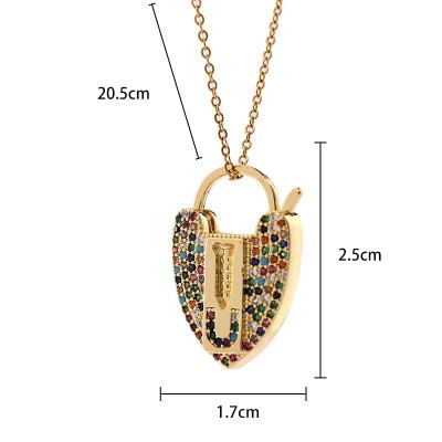 China Hiphop Women Pendants Vintage Diamond Baby Lock On Mens Pendants Snapping Gold Love Pendant Necklace for sale