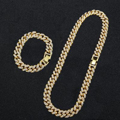 China Stainless Steel 24k Chunky Cuban Chain Necklace Gold Plated Oversized Multi Strand Hiphop Rope for sale