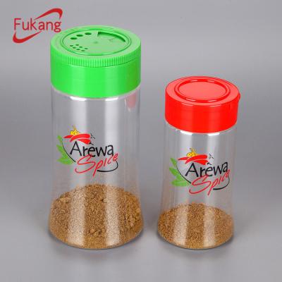 China Sustainable 10oz Plastic Spice Bottle Labels, 300ml Plastic Salt Container Supplier for sale