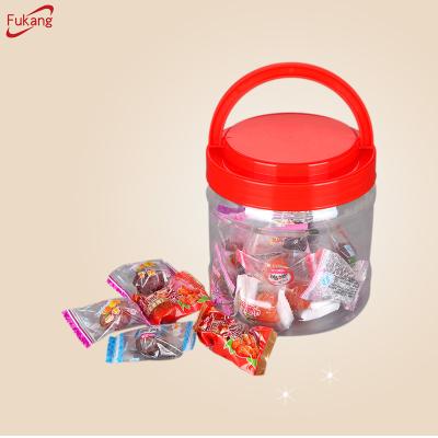 China Plastic food pet jar jar container for honey food jam cookie packing plastic jar for sale