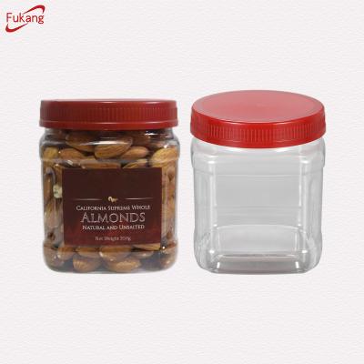 China Pet Food Clear Bottle 2.2 lbs (1 kg) For Packing Almonds for sale