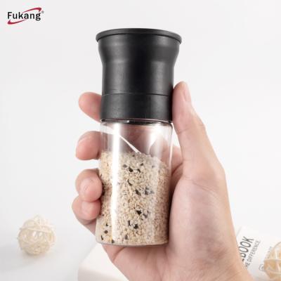 China Wholesale Viable Spice Salt Pepper Mill Spice Salt Manual Plastic Pepper Grinder 80Ml 100Ml 150Ml for sale