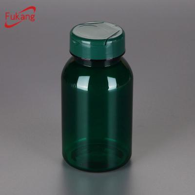 China Pharmaceutical 150ml plastic vitamin supplement empty bottles with double flat caps.150cc plastic pill bottles on sale for sale