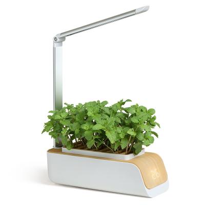 China Desktop Smart Home LED System Smart Hydroponic Herb Garden Growing Planter for sale