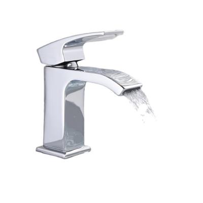 China Modern Brass Single Metered Single Handle Lever Wash Basin Mixer Taps for sale