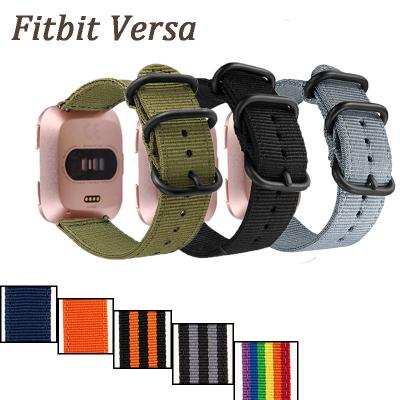 China 22.5mm Cloth Cloth Buckle Nylon Watch Band For Versa Smart Watch Band Watch Strap Cloth Strap Strap for sale