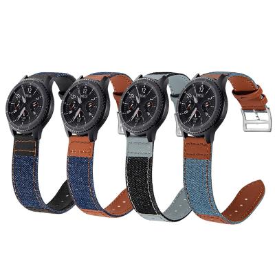 China Genuine Leather Leather Strap For Samsung Galaxy Watch Smart Wristband For Samsung Galaxy Watch 46mm Band 22mm for sale