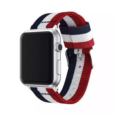 China Fabric band for apple watch series 4 3 2 1 nylon wrist strap for iwatch band sports strap hot sale 42mm 38mm 44mm 40mm for sale