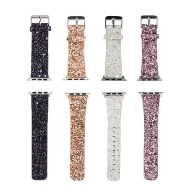 China Leather Strap For iwatch Band 44mm 40mm Watch Band Accessories Leather Wrist 38mm For Apple Watch Series 3 42mm Band for sale