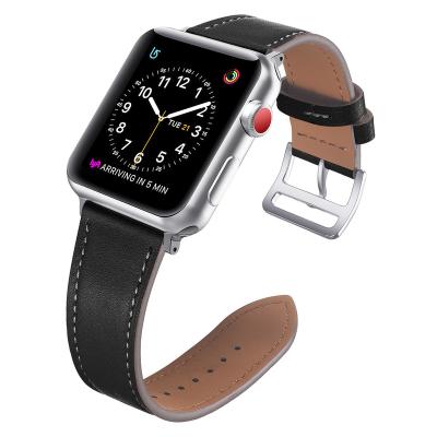 China For Apple Watch Band Series 6/5/4/3/2/1 Luxury Strap Wristband Leather Smart Watch Band For Apple Watch Band Series 654321 for sale