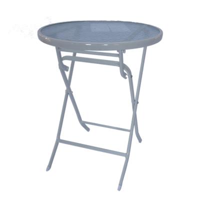 China Contemporary tempered glass wpc party event outdoor table portable handcarry camping specific folding table for sale