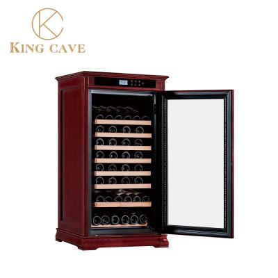 China LED Lighting And Additional Humidity Control Vintage Humidity Control Wine Cooler Cabinet for sale