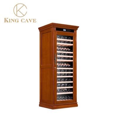 China Super Insulated Cherry Wood Wine Cooler Low Noise For Optimal Wine Storage for sale