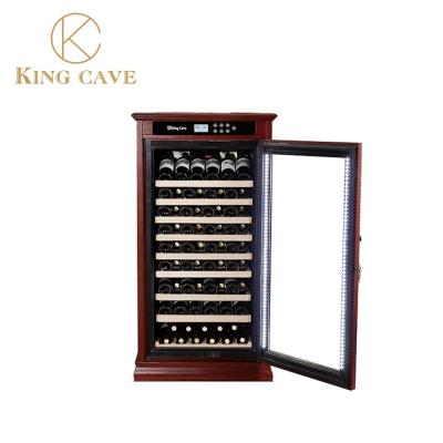 China Electric 24 Bottle Wine Cabinet With Imported USA OAK Materials Low Noise for sale