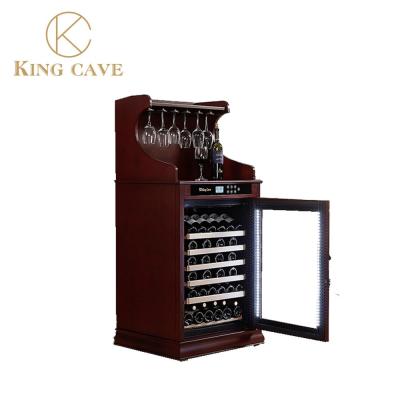 China Adjustable Shelves Custom Wine Cooler In The Kitchen LCD Screen for sale