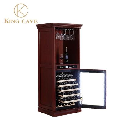 China Wooden Shelf Kitchen Wine Cooler Luxury Modern Wine Cooler Cellar for sale