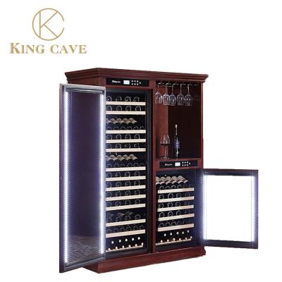 China 50 To 80% Humidity Display Cabinet Wine Rack Electric Low Noise for sale