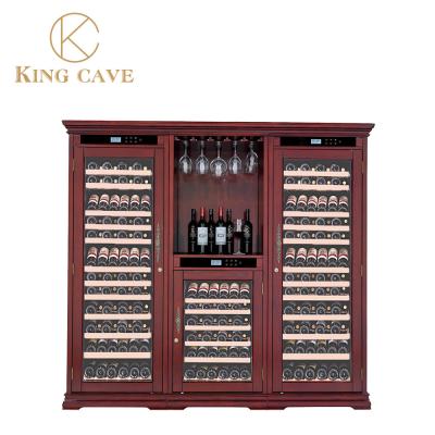 Chine Régulateur de température Armoire de vin réfrigérée en bois professionnelle à vendre