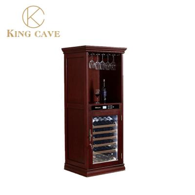 China Air Cooled No Frost Cold Drinks Kitchen Wine Cooler Glass Door Display for sale