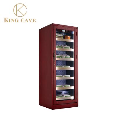 China Commercial Lockable Wooden Humidors Cabinet Reagan Humidor Wine Fridge for sale