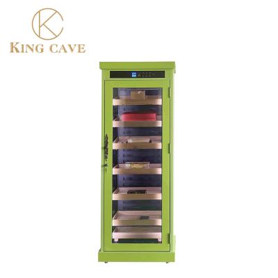 China Customizable Finish Lockable Electronic Raching Electric Cigar Cooler for sale