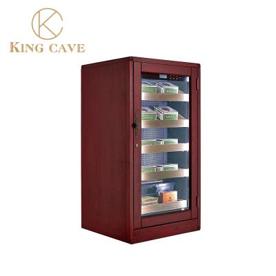 China Luxus Holz Touch Control Schließbares Elektro-Zigarrenbildschirm Humidor Weinkeller Humidor zu verkaufen