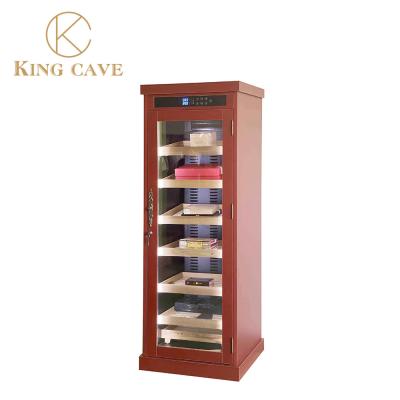 China Freestanding Wood Frame Touch Control Electric Cigar Cooler Humidor Cabinet for sale