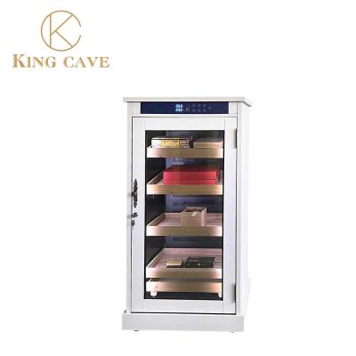 China Premium Commercial Humidor Cabinets Digital Control Electric Cigar Cooler for sale