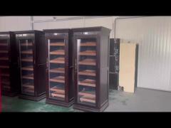 2 In 1 Wine Fridge And Humidor With Spanish Cedar Wood Racks