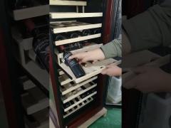customized wine cooler cabinet with embraco compressor imported oak materials