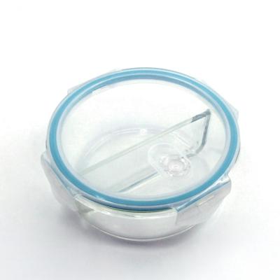 China Freshness Preservation Portable Food Container Glass Bowl Food Storage Eco Friendly Glass Meal for sale