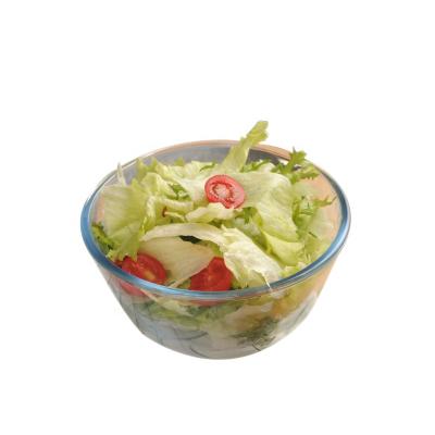 China Large Fruit Salad Bowl Disposable Glass Salad Bowl Lid Bamboo Glass Bowl for sale